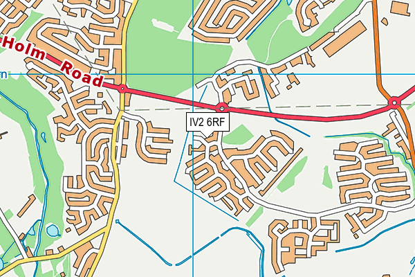 IV2 6RF map - OS VectorMap District (Ordnance Survey)