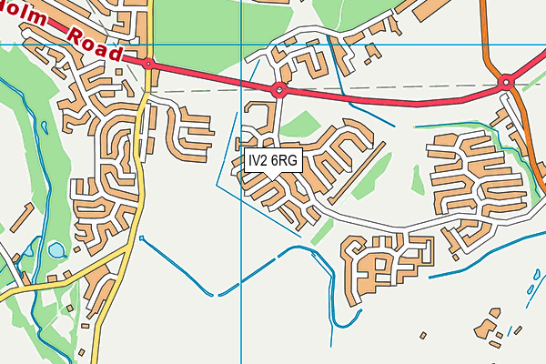 IV2 6RG map - OS VectorMap District (Ordnance Survey)