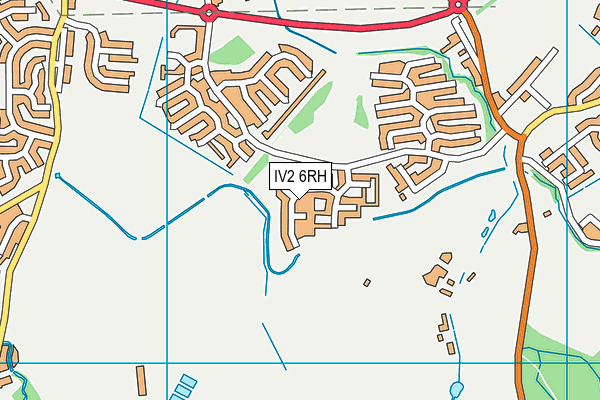 IV2 6RH map - OS VectorMap District (Ordnance Survey)