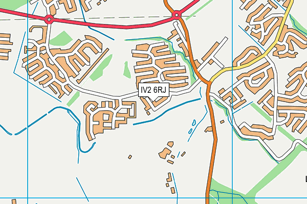 IV2 6RJ map - OS VectorMap District (Ordnance Survey)