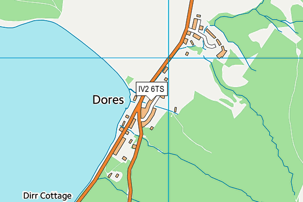 IV2 6TS map - OS VectorMap District (Ordnance Survey)