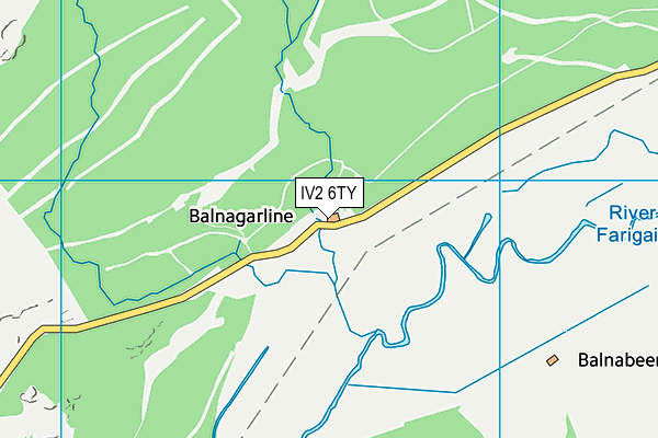 IV2 6TY map - OS VectorMap District (Ordnance Survey)