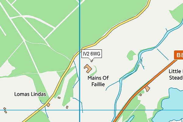 IV2 6WG map - OS VectorMap District (Ordnance Survey)