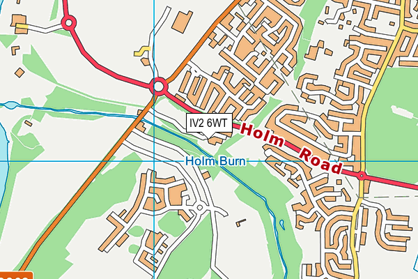 IV2 6WT map - OS VectorMap District (Ordnance Survey)