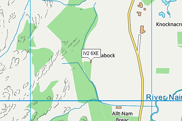 IV2 6XE map - OS VectorMap District (Ordnance Survey)