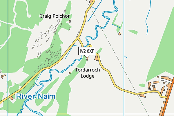 IV2 6XF map - OS VectorMap District (Ordnance Survey)