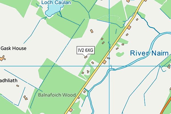 IV2 6XG map - OS VectorMap District (Ordnance Survey)