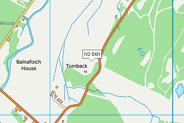 IV2 6XH map - OS VectorMap District (Ordnance Survey)