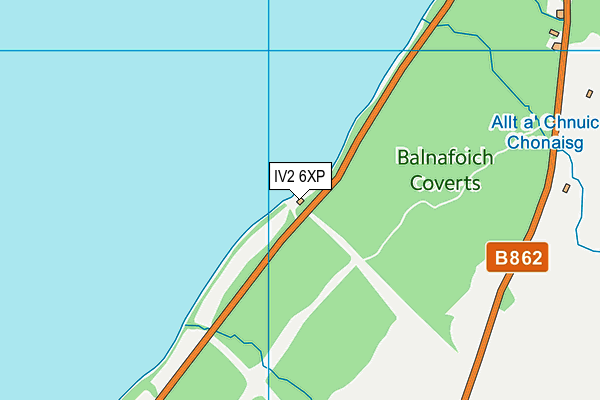 IV2 6XP map - OS VectorMap District (Ordnance Survey)