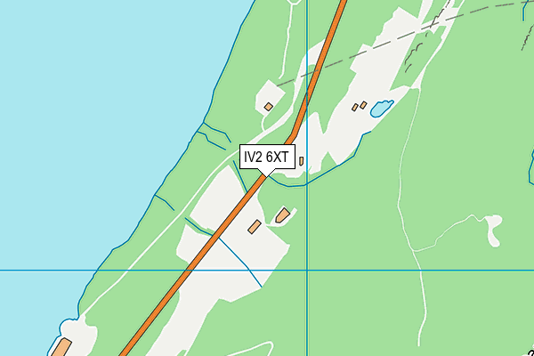 IV2 6XT map - OS VectorMap District (Ordnance Survey)