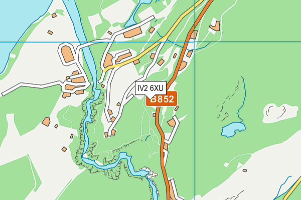 IV2 6XU map - OS VectorMap District (Ordnance Survey)