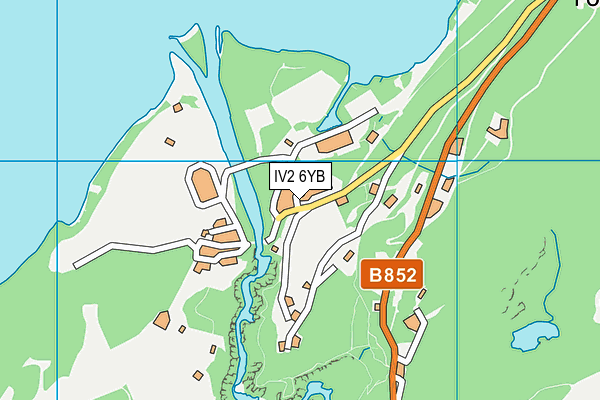 IV2 6YB map - OS VectorMap District (Ordnance Survey)