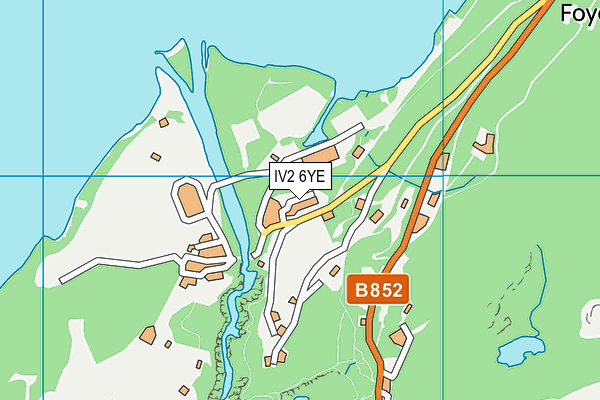 IV2 6YE map - OS VectorMap District (Ordnance Survey)