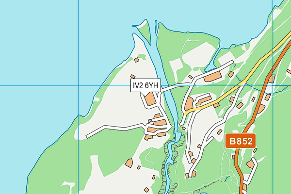 IV2 6YH map - OS VectorMap District (Ordnance Survey)