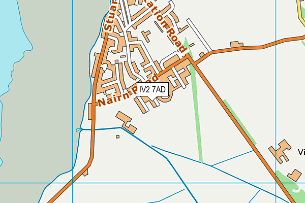 IV2 7AD map - OS VectorMap District (Ordnance Survey)