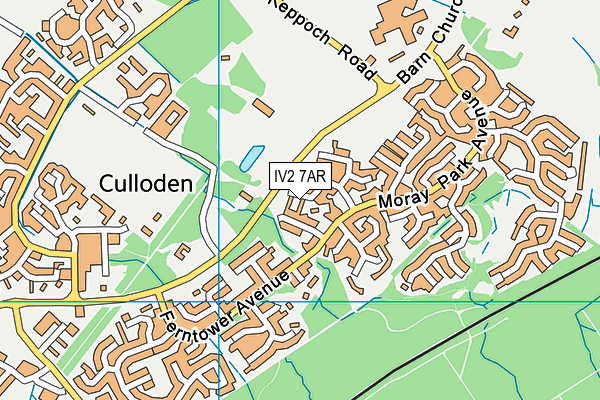 IV2 7AR map - OS VectorMap District (Ordnance Survey)