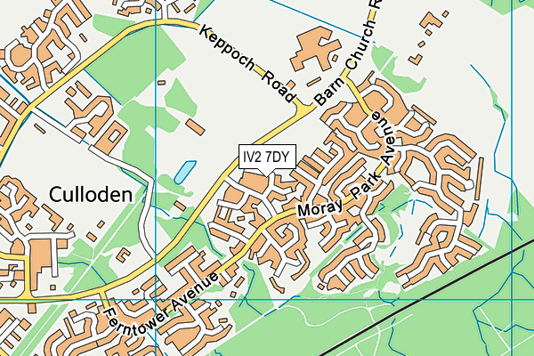 IV2 7DY map - OS VectorMap District (Ordnance Survey)