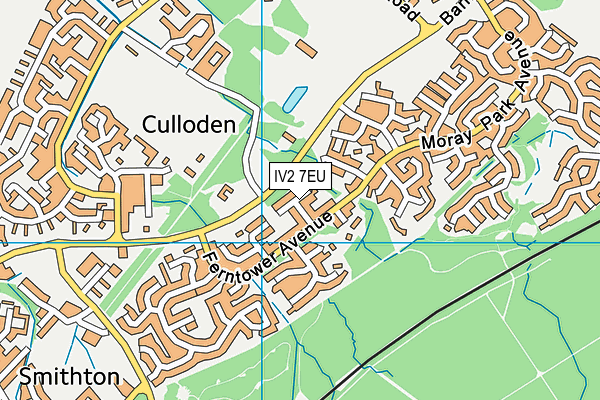 IV2 7EU map - OS VectorMap District (Ordnance Survey)