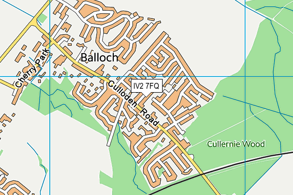 IV2 7FQ map - OS VectorMap District (Ordnance Survey)