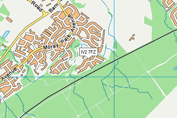 IV2 7FZ map - OS VectorMap District (Ordnance Survey)
