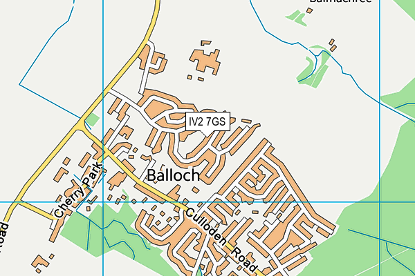 IV2 7GS map - OS VectorMap District (Ordnance Survey)