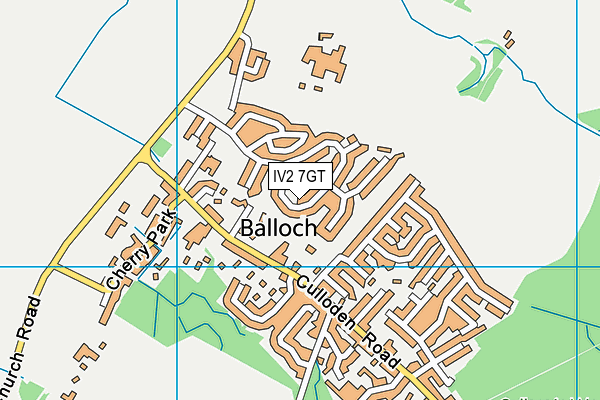 IV2 7GT map - OS VectorMap District (Ordnance Survey)