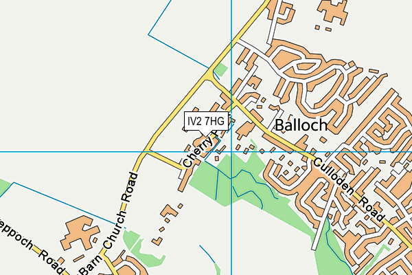 IV2 7HG map - OS VectorMap District (Ordnance Survey)