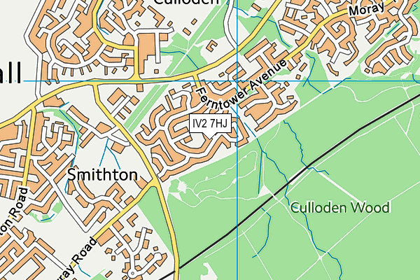 IV2 7HJ map - OS VectorMap District (Ordnance Survey)