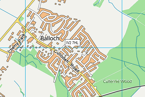 IV2 7HL map - OS VectorMap District (Ordnance Survey)