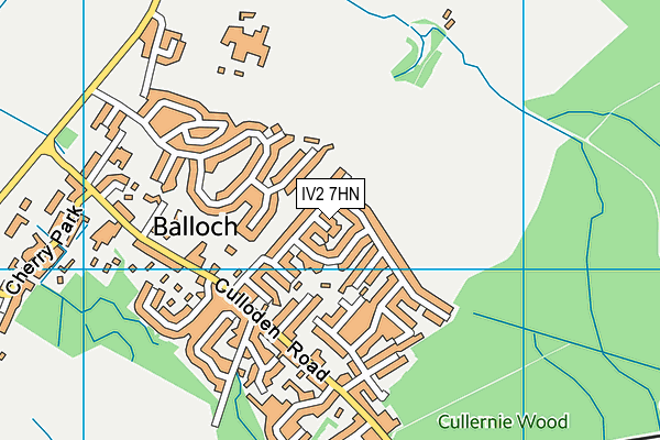 IV2 7HN map - OS VectorMap District (Ordnance Survey)