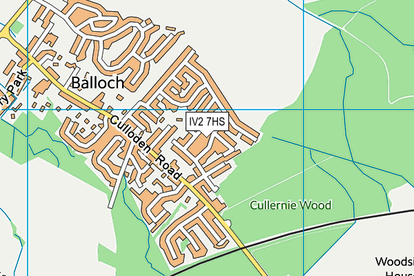 IV2 7HS map - OS VectorMap District (Ordnance Survey)