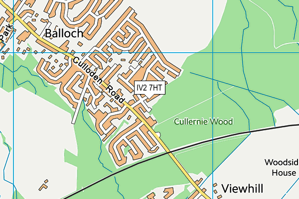 IV2 7HT map - OS VectorMap District (Ordnance Survey)