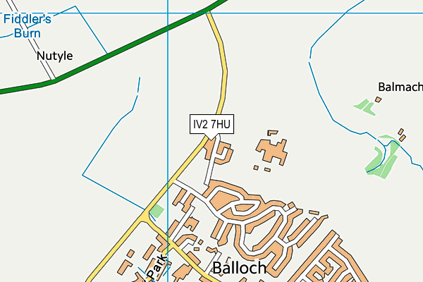 IV2 7HU map - OS VectorMap District (Ordnance Survey)