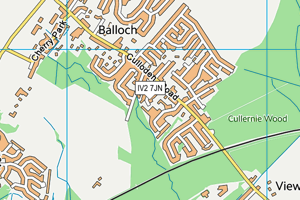 IV2 7JN map - OS VectorMap District (Ordnance Survey)