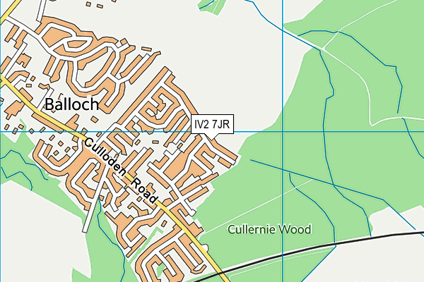 IV2 7JR map - OS VectorMap District (Ordnance Survey)