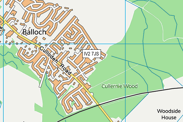 IV2 7JS map - OS VectorMap District (Ordnance Survey)