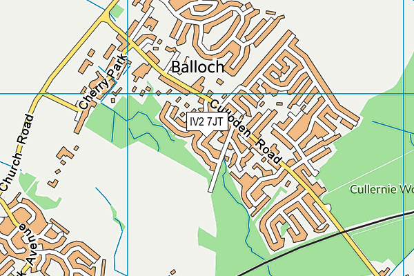 IV2 7JT map - OS VectorMap District (Ordnance Survey)