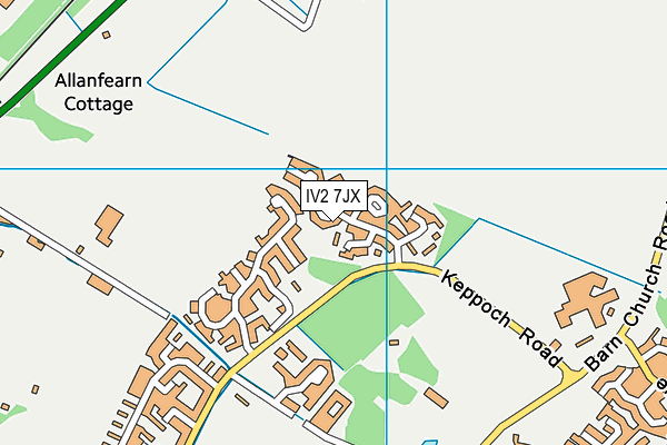 IV2 7JX map - OS VectorMap District (Ordnance Survey)
