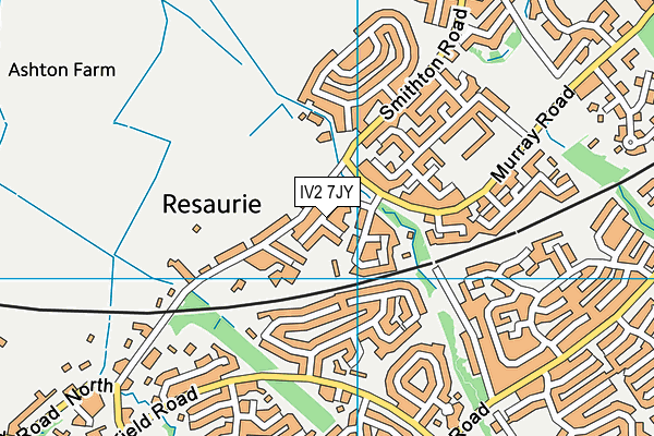 IV2 7JY map - OS VectorMap District (Ordnance Survey)