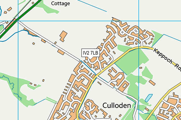 IV2 7LB map - OS VectorMap District (Ordnance Survey)