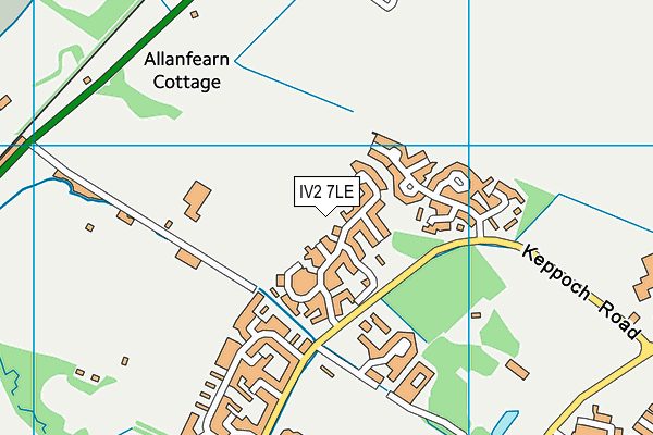 IV2 7LE map - OS VectorMap District (Ordnance Survey)