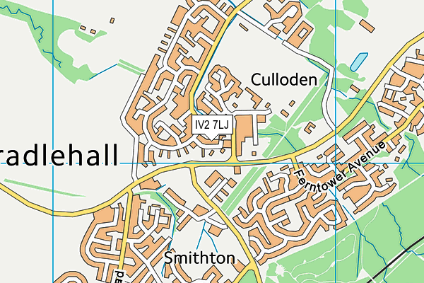 IV2 7LJ map - OS VectorMap District (Ordnance Survey)