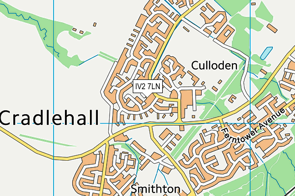 IV2 7LN map - OS VectorMap District (Ordnance Survey)