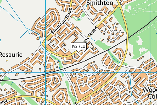 IV2 7LU map - OS VectorMap District (Ordnance Survey)