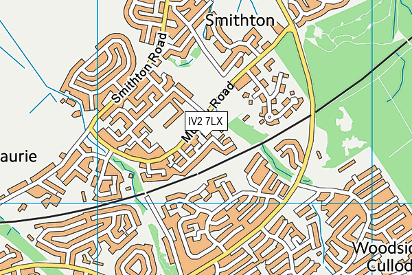 IV2 7LX map - OS VectorMap District (Ordnance Survey)