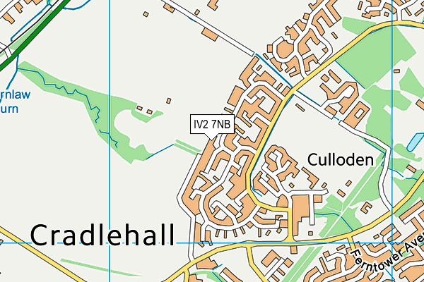 IV2 7NB map - OS VectorMap District (Ordnance Survey)