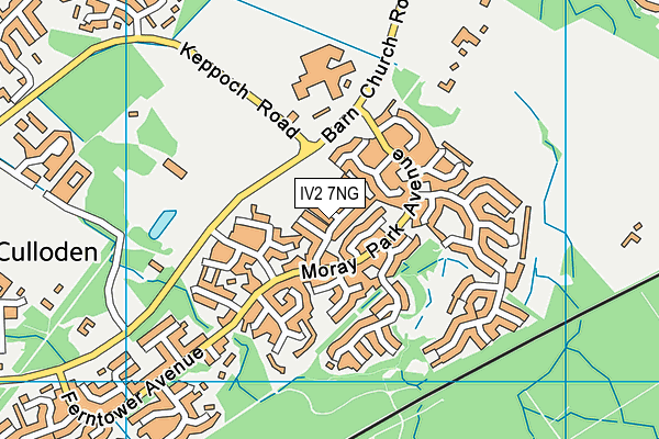 IV2 7NG map - OS VectorMap District (Ordnance Survey)