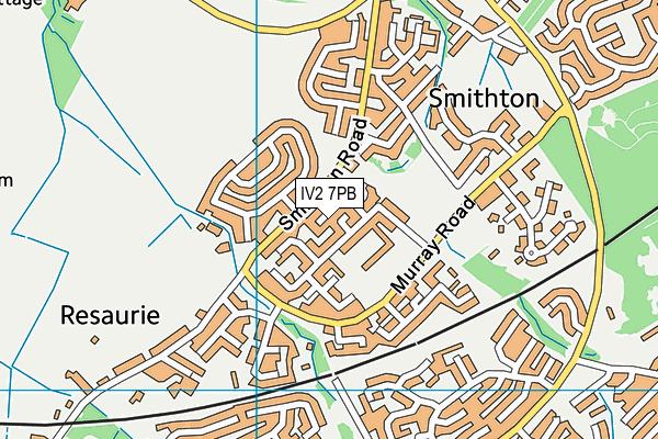 IV2 7PB map - OS VectorMap District (Ordnance Survey)