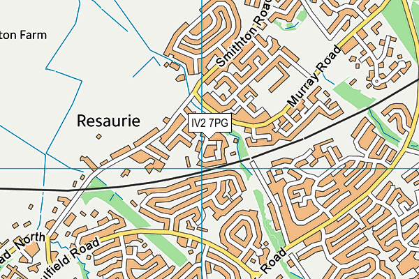 IV2 7PG map - OS VectorMap District (Ordnance Survey)