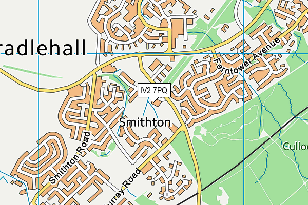 IV2 7PQ map - OS VectorMap District (Ordnance Survey)